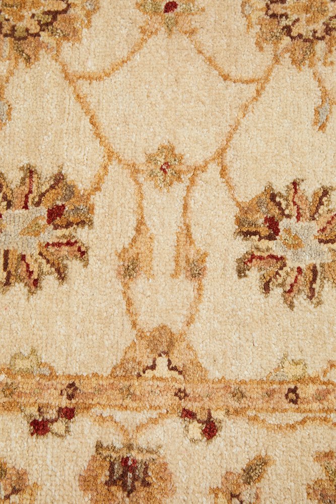 Handmade Indian Chobi Wool Runner Rug 293X80CM