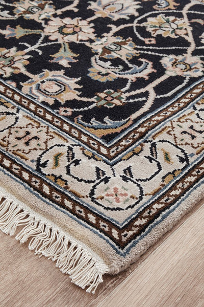Indian Naein 9049 Navy 597x78cm