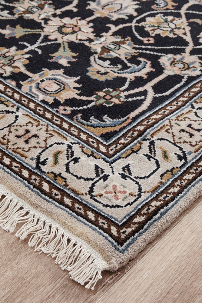 Indian Naein 9049 Navy 597x78cm