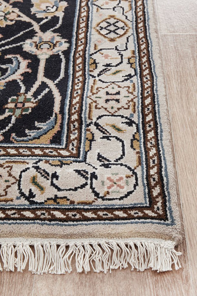 Indian Naein 9049 Navy 597x78cm