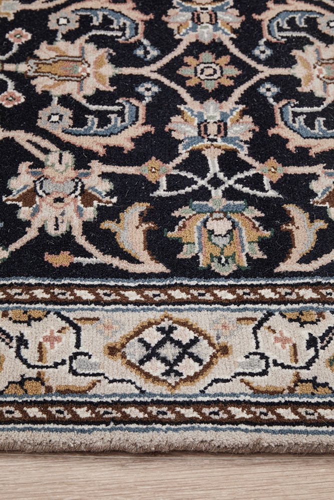 Indian Naein 9049 Navy 597x78cm