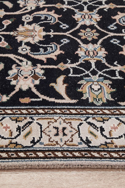 Indian Naein 9066 Navy 391x78cm
