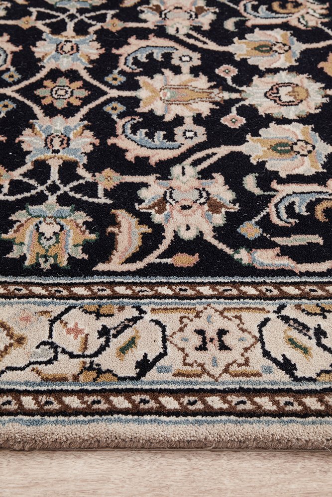Indian Naein 9082 Navy 296x77cm