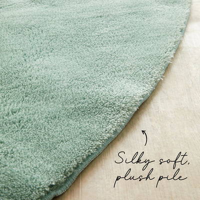 Jelly Bean Mint Green Machine Washable Rug