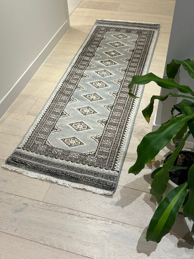 Jaldar Geometric Handmade Fine Wool Runner Rug (560-346) 186x63cm, Rugs Online Rugs Sydney Australia, www.rugsonlinerugs.com.au