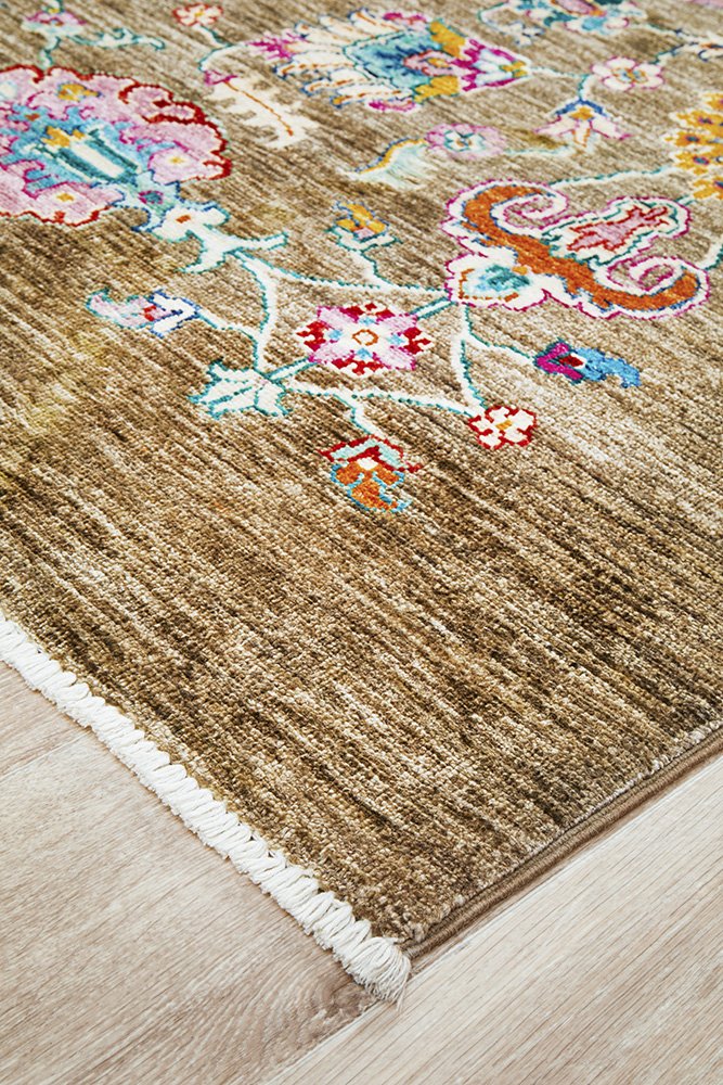 Chobi Handmade Fine Veg Dye Wool Rug 230X160CM