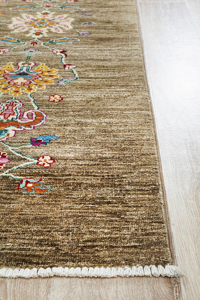 Chobi Handmade Fine Veg Dye Wool Rug 230X160CM