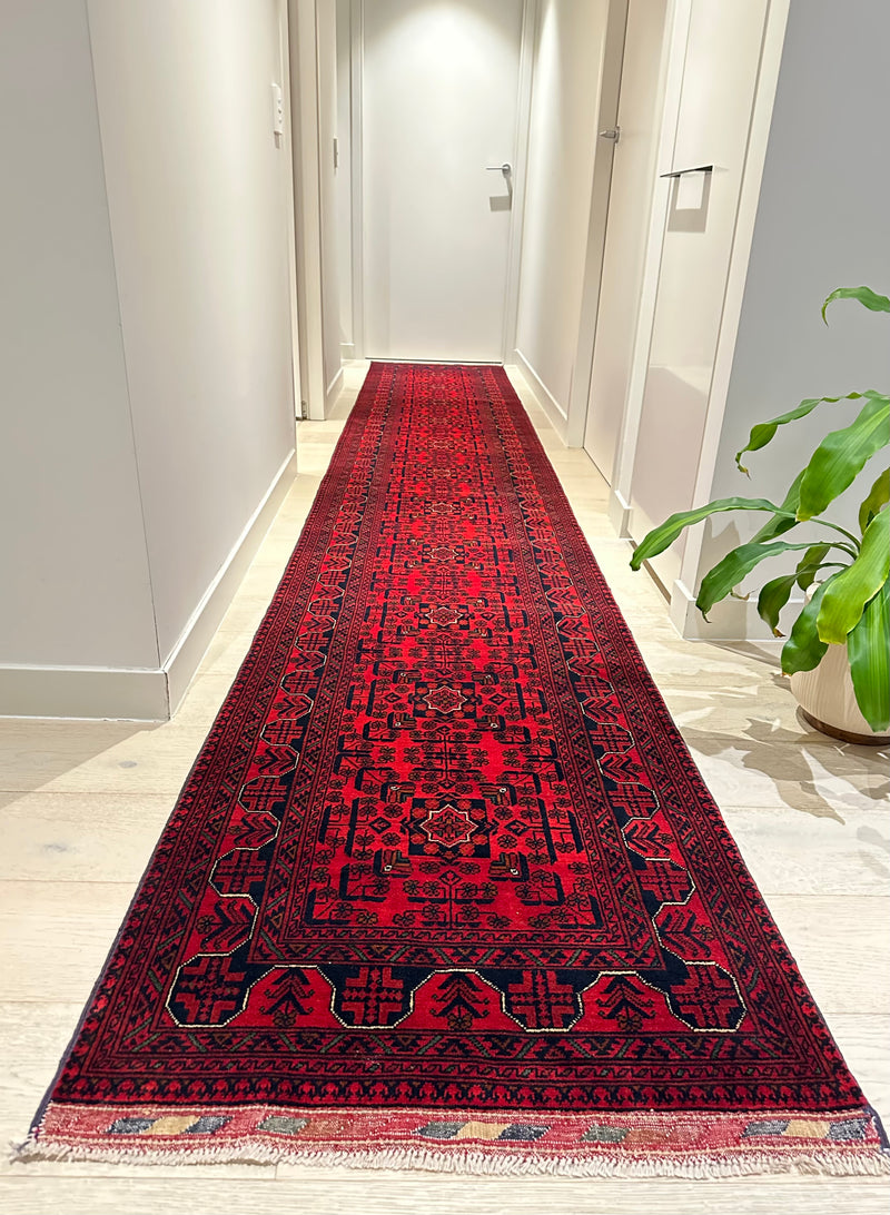 Kamyab Afghan Fine Handmade Tribal Wool Runner Rug (550-2088) 504X80cm, Rugs Online Rugs Sydney Australia, www.rugsonlinerugs.com.au