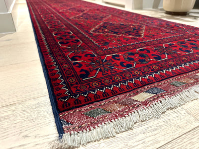 Kamyab Afghan Fine Handmade Tribal Wool Runner Rug (550-2089) 494X80cm, Rugs Online Rugs Sydney Australia, www.rugsonlinerugs.com.au