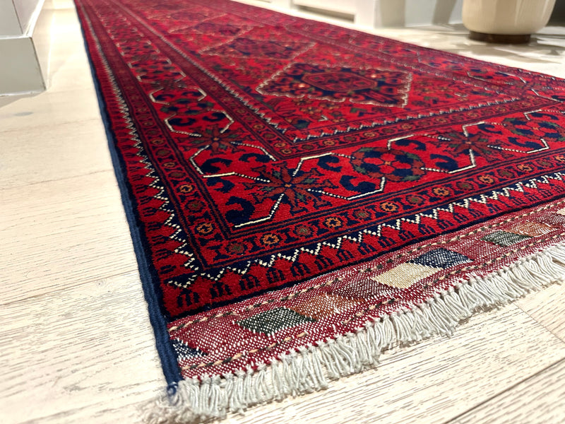 Kamyab Afghan Fine Handmade Tribal Wool Runner Rug (550-2089) 494X80cm, Rugs Online Rugs Sydney Australia, www.rugsonlinerugs.com.au