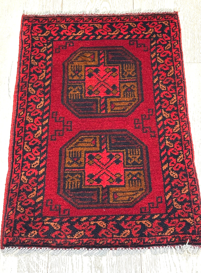 Khal Mohammadi Afghan Fine Tribal Wool Rug (550-1841) 65x42cm, Rugs Online Rugs Sydney Australia, www.rugsonlinerugs.com.au