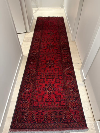 Khal Mohommadi Afghan Fine Tribal Wool Runner Rug (550-2018) 300x80cm, Rugs Online Rugs Sydney Australia, www.rugsonlinerugs.com.au