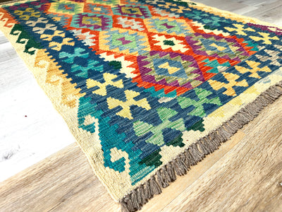 Kilim Chobi Handmade Multi Wool Rug (STK550-2071) 148X100CM, Rugs Online Rugs Sydney Australia, www.rugsonlinerugs.com.au