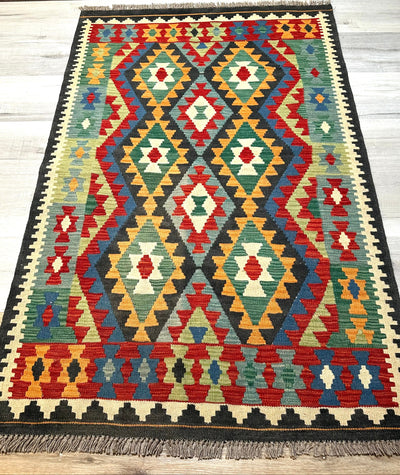 Kilim Chobi Handmade Multi Wool Rug (STK550-2072) 160X106CM