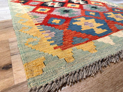 Kilim Chobi Handmade Multi Wool Rug (STK550-2074) 142X97CM