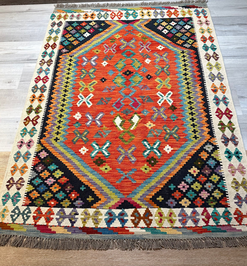 Kilim Chobi Handmade Multi Wool Rug (STK550-2079) 175X130CM