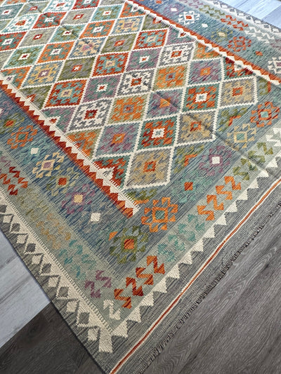 Kilim Chobi Handmade Multi Wool Rug (STK550-2094) 293X203CM, Rugs Online Rugs Sydney Australia, www.rugsonlinerugs.com.au