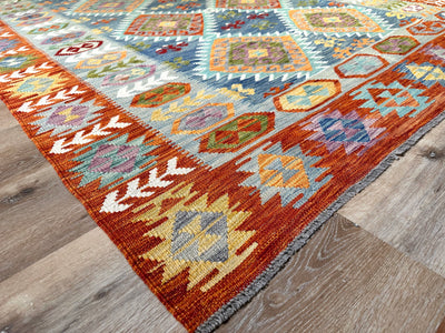 Kilim Chobi Handmade Multi Wool Rug (STK550-2098) 285X202CM, Rugs Online Rugs Sydney Australia, www.rugsonlinerugs.com.au
