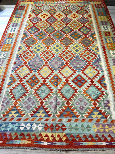 Kilim Chobi Handmade Multi Wool Rug (STK550-2100) 292X198CM, Rugs Online Rugs Sydney Australia, www.rugsonlinerugs.com.au