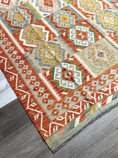 Kilim Chobi Handmade Multi Wool Rug (STK550-2102) 281X200CM, Rugs Online Rugs Sydney Australia, www.rugsonlinerugs.com.au