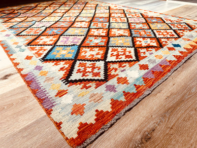 Kilim Chobi Handmade Multi Wool Rug (STK550-2104) 235X159CM, Rugs Online Rugs Sydney Australia, www.rugsonlinerugs.com.au