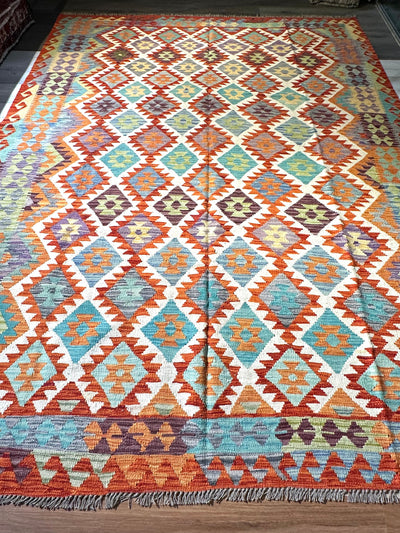 Kilim Chobi Handmade Multi Wool Rug (STK550-2114) 340X251CM, Rugs Online Rugs Sydney Australia, www.rugsonlinerugs.com.au
