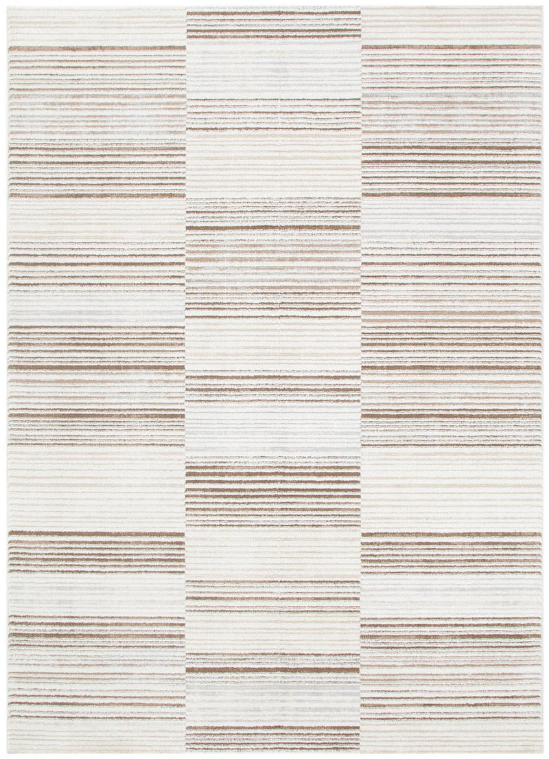 Eliza Lines Beige Brown Rug