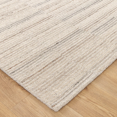 Montrose Coastal Linear Natural Wool Rug