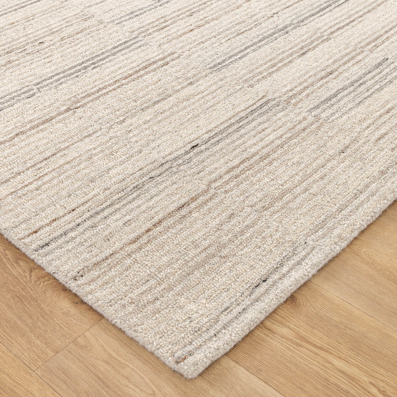 Montrose Coastal Linear Natural Wool Rug