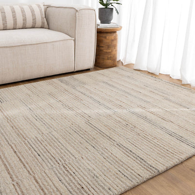 Montrose Coastal Linear Natural Wool Rug