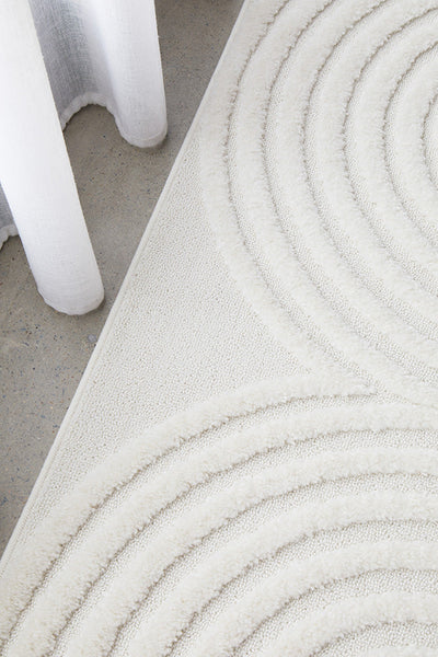 Celine Carlo White Runner Rug