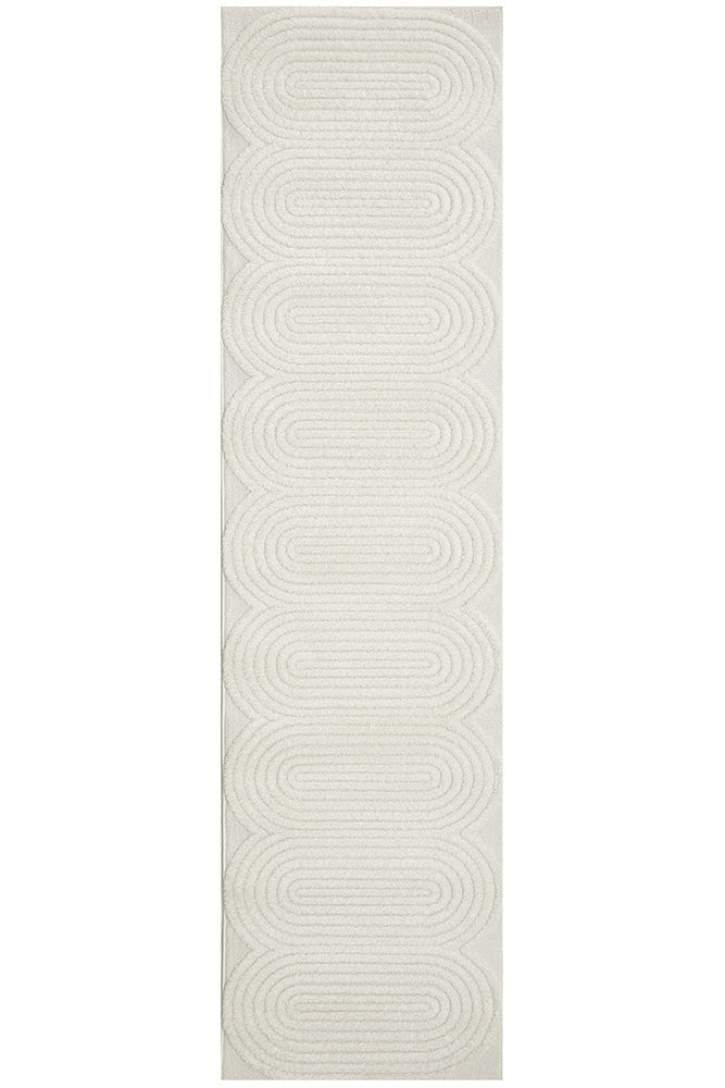 Celine Carlo White Runner Rug, Rugs Online Rugs Sydney Australia, www.rugsonlinerugs.com.au