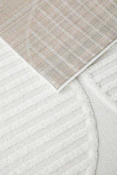 Celine Luxe Modern White Runner Rug