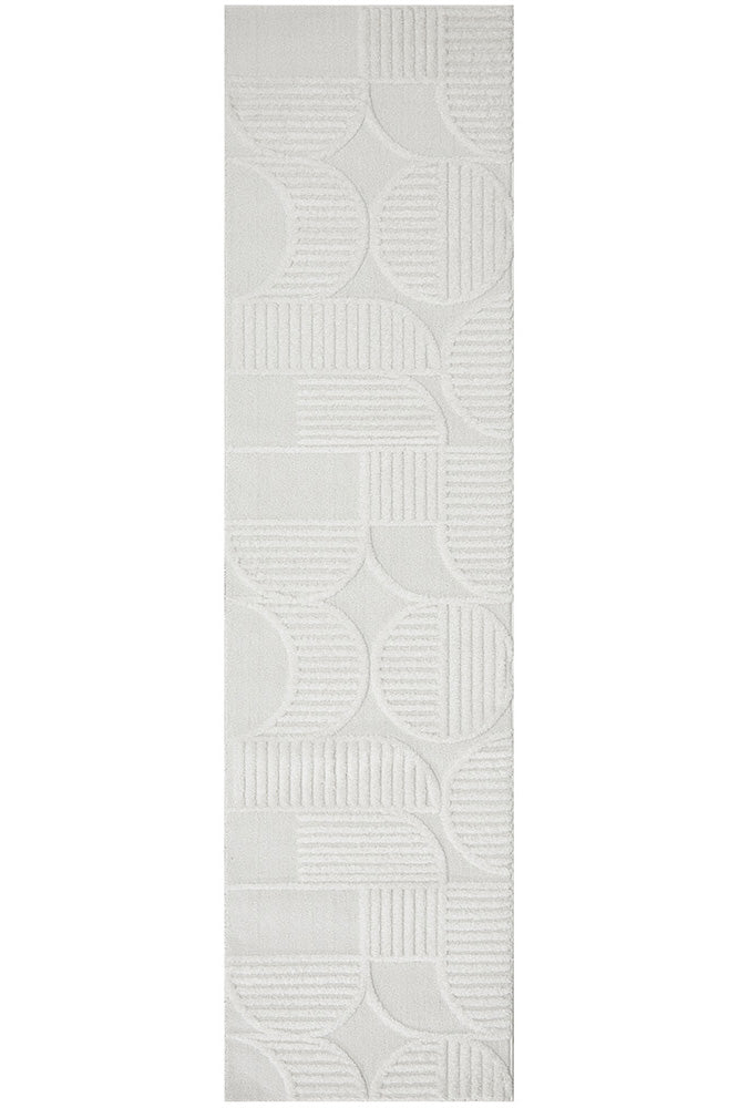 Celine Luxe Modern White Runner Rug, Rugs Online Rugs Sydney Australia, www.rugsonlinerugs.com.au