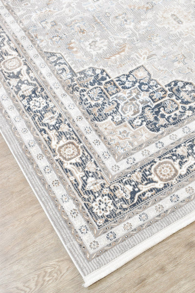 Rugbella Traditional Navy Cream Rug