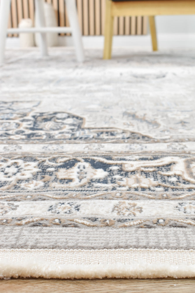 Rugbella Traditional Navy Cream Rug