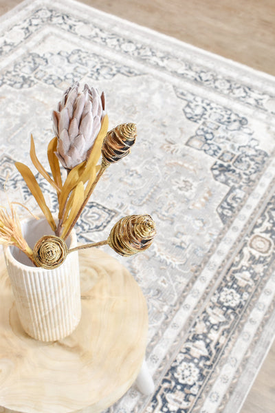 Rugbella Traditional Navy Cream Rug