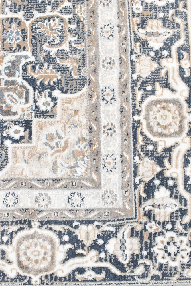 Rugbella Traditional Navy Cream Rug