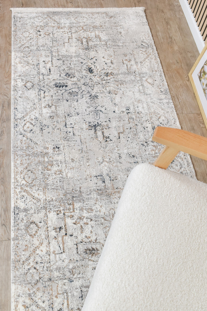 Rugbella William Blue Grey Runner Rug