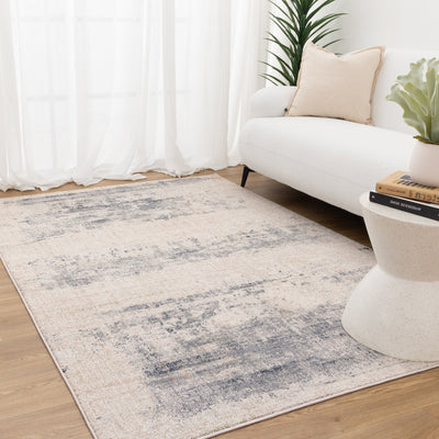 Lawson Distressed Splash Beige Blue Rug 5