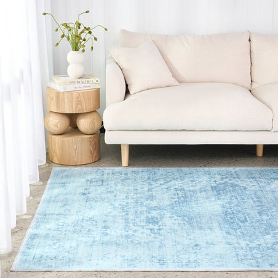 Lucent Aquamarine Vivid Washable Rug, Rugs Online Rugs Sydney Australia, www.rugsonlinerugs.com.au