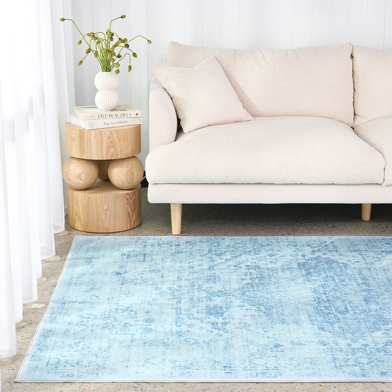 Lucent Aquamarine Vivid Washable Rug, Rugs Online Rugs Sydney Australia, www.rugsonlinerugs.com.au