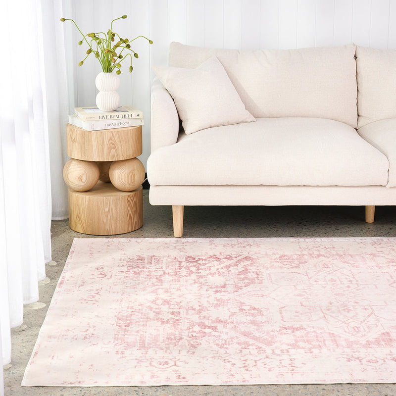 Lucent Rose Quartz Vivid Washable Rug, Rugs Online Rugs Sydney Australia, www.rugsonlinerugs.com.au