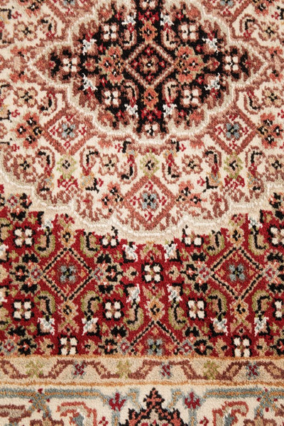 Tabriz Mahi Hand Knotted Wool Rug 140X71CM