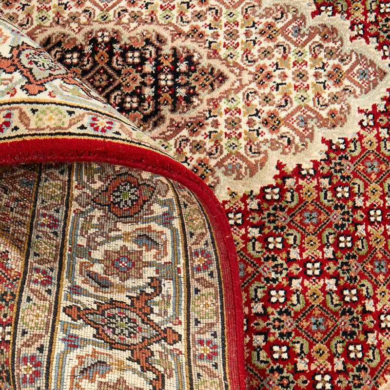 Indian Tabriz Mahi Hand Knotted Wool 26 Rug 185X125CM