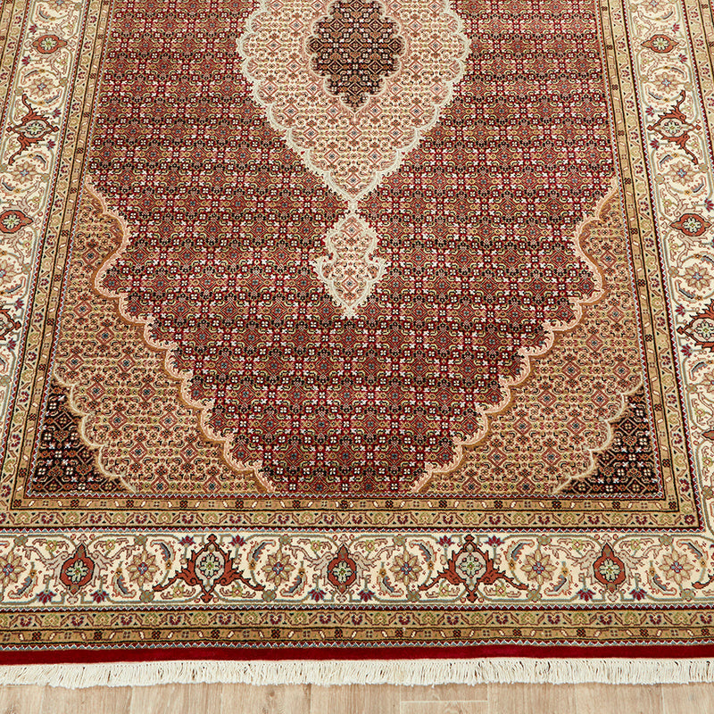 Indian Tabriz Mahi Hand Knotted Wool 27 Rug 301X198CM