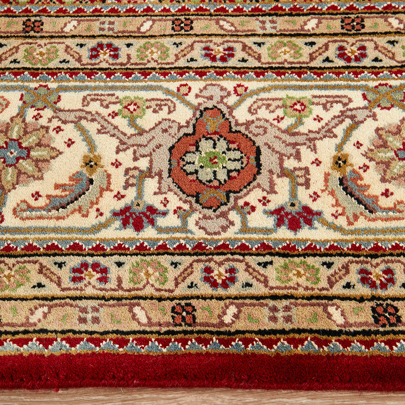 Indian Tabriz Mahi Hand Knotted Wool 27 Rug 301X198CM