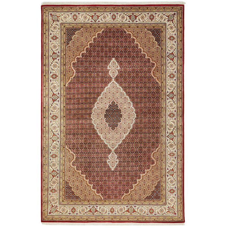 Indian Tabriz Mahi Hand Knotted Wool 27 Rug 301X198CM