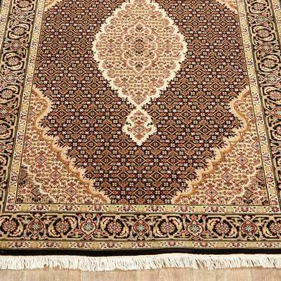 Tabriz Indian Mahi Hand Knotted Wool 35 Rug 189X123CM
