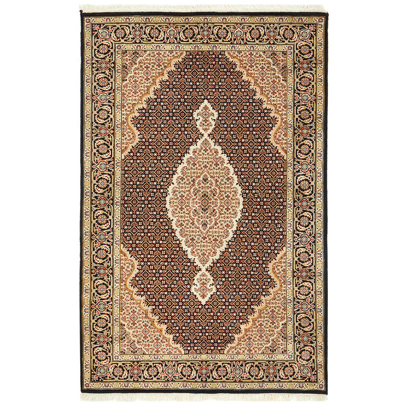Tabriz Indian Mahi Hand Knotted Wool 35 Rug 189X123CM